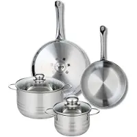 Elo Ensemble de 2 Poêles de cuisson 24 et 28 cm et 2 faitouts 16 et 20 cm Profi Brillant