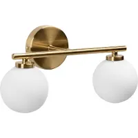 Beliani Lampe Murale Gijou Métal Laiton