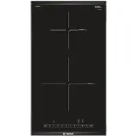 Bosch PIB375FB1E Table de cuisson en acier inoxydable Table de cuisson à induction encastrable 2 feux Noir
