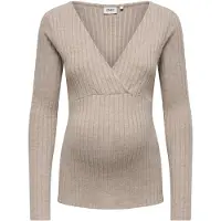 ONLY Maternity T-shirt 'OLMLola' moka