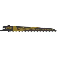 Wolfcraft 2 lames de scie sabre CV, bois, courbe, L=150mm
