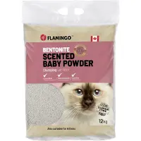 Flamingo Bentonita Cat Litter With Talc 12kg Clair
