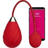 Magic Motion Sundae - œuf vibrant portable contrôlé par application (rouge)