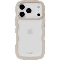 Holdit Coque Wavy pour Apple iPhone 17 Pro Max - Transparent / Light Beige