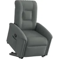 vidaXL Fauteuil relax releveur gris foncé Tissu