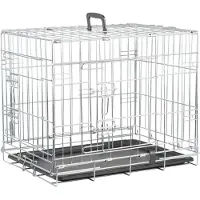 Karlie Dog Cage 63x49x43cm Argenté 63 x 49 x 43 cm