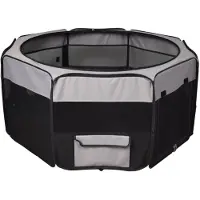 Flamingo Smart Top Lounge Enclosure Fence Noir 74 x 27 x 38.5 cm