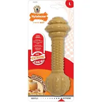 Nylabone Extreme Chew Barbell Dog Toy Doré L