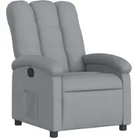 vidaXL Fauteuil relax gris clair Tissu