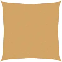 vidaXL Voile d'ombrage 160 g/m² carré sable 2,5x2,5 m PEHD