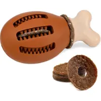 Petsafe Jouet Mâcher Avec Anneau De Friandise Poulet - Caoutchouc Sans Bpa - Parfum Poulet - Puzzle Interactif Pour Animaux De Compagnie Contre L Ennui Ou L Anxiété - Pour Chiens Moyens Et Grands