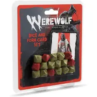 Renegade Game Studios Werewolf RPG Dice and Form Card Set - Jeu de rôle sur table - Édition ENG