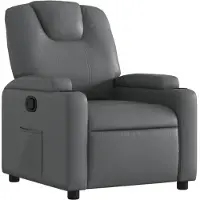 vidaXL Fauteuil relax gris similicuir
