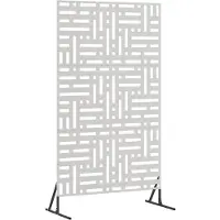 vidaXL : écran de protection, 100 x 50 x 180 cm, acier inoxydable, argenté