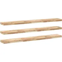 vidaXL Étagères flottantes 3 pcs 160x20x4 cm acacia massif non traité