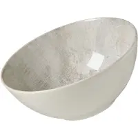 Ritzenhoff & Breker Coupelle CECINA PERLE, 165 mm en grès, lavable au lave-vaisselle, avec émail coloré, Saladier + bol, Transparent