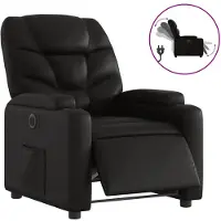 vidaXL Fauteuil relax électrique noir similicuir
