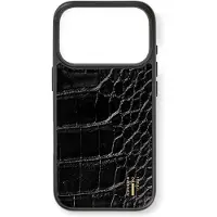 IDEAL OF SWEDEN Coque MagSafe en cuir végétalien Apple iPhone 17 Pro Max - Black Croco
