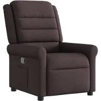 vidaXL Fauteuil relax brun foncé Tissu