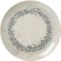 Ritzenhoff & Breker Assiette plate CECINA GRAPHIT, 260 mm en grès, lavable au lave-vaisselle, avec glaçure colorée, Assiettes, Beige
