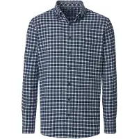 REDMOND Comfort Fit Chemise en flanelle bleu, A carreaux