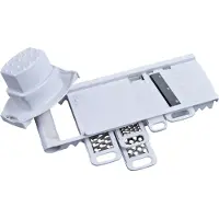 Alpina sport Râpe multifonction - Émince râpe hache découpe - Lame en inox - Protêge-doigt