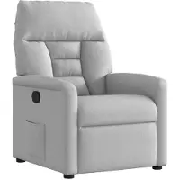 vidaXL Fauteuil relax gris nuageux Tissu