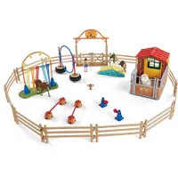 Schleich 72149 Farm World 72149 Agility bei der Pferdebox Spielfiguren-Set