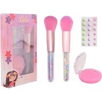 Johntoy LaLa – Rouge- und Pinsel-Make-up-Set mit Aufklebern