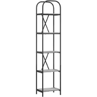 vidaXL Étagère Sonoma gris 40 x 30 x 183 cm Bois d'ingénierie