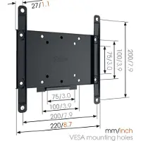 Vogel's MA2000 109,2 cm (43") Noir