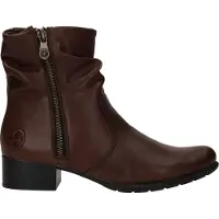 Rieker Femmes, Bottes, Braune Damen-Ankle-Boots aus Leder mit hohem Absatz, Marron, (36)