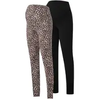 ONLY Maternity Leggings 'OLMLOVELY' beige / noir