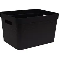 Eda Plastiques EDA 010002 V.LA EDA Boîte de rangement STONE, 12 litres, PP, vert laurier