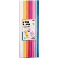 Folia Papier crêpe en couleur (22 g/m², 10x)