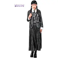 Rubies Addams Family Wednesday School Costume Multicolore S