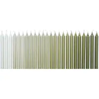 Ferm Living Ombre Bougies - Lot de 24 Khaki