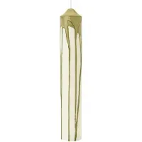 Ferm Living Dryp Bougie Pilier Olive Green | 30 cm