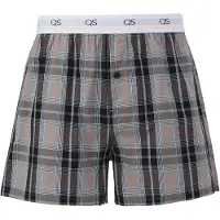 QS Boxers gris / orange / noir / blanc