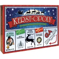 Lobbes Jeu de société Kerst-Opoly, jeu de Noël, jeu de stratégie familial, cadeau