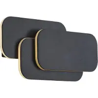 QAZQA Applique murale moderne noire avec LED à intensité variable en 3 étapes - Dias