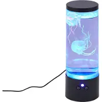 QAZQA Tube à bulles noir 30cm avec LED RGB - Dweller