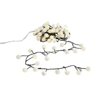 QAZQA Guirlande lumineuse de Noël verte avec 70 LED blanches 3,5 m IP20 - Dasher
