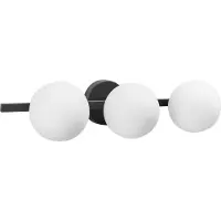 Beliani Lampe Murale Gimone Métal Noir