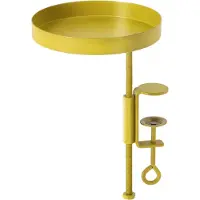 Esschert Design Plateau pour plantes avec pince Rond Doré S