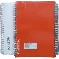 Merkloos Album à double spirale, 5 pièces, rouge ou blanc