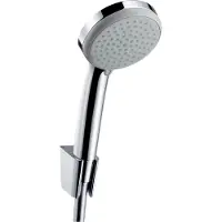 Hansgrohe Croma 100 Vario/Porter S Set de douche Isiflex Flexible de douche 1,25 m, chrome, 1 pièce.