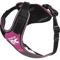 JULIUS K-9 harnais rembourré IDC Longwalk rose/gris, taille : S
