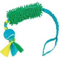 Trixie 2x Jouet pour chien Bungee Tugger avec balle de tennis, 85 cm, Mint (Jouet à mâcher pour chiens)