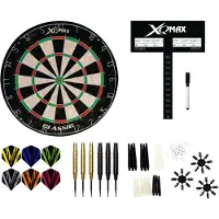Xqmax Jeu de fléchettes pour débutants 90 pcs 23 g Laiton Acier